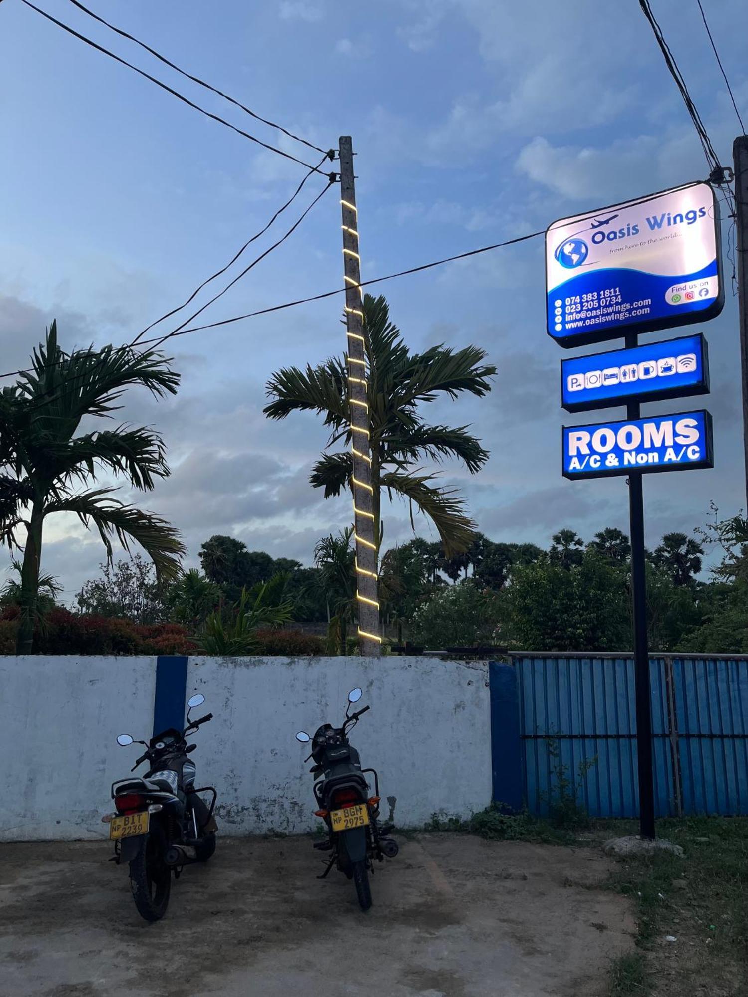 Oasis Wings Hotel Mannar Exteriér fotografie